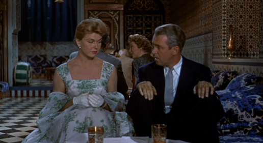 Doris+Day+with+Jimmy+Stewart+in+restaurant+scene+The+Man+Who+Knew+Too+Much+1956